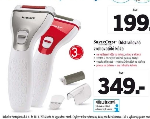 Odstraňovač zrohovatělé kůže Silver Crest