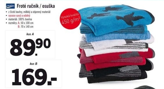 Froté ručník Meradiso