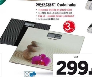 Digitální osobní váha Silver Crest