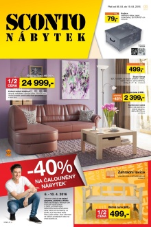 akční leták Sconto nábytek 6.4.2016-19.4.2016