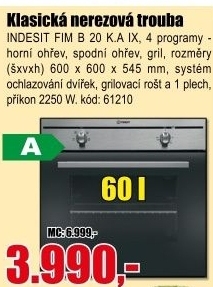 Trouba INDESIT FIM B 20 K.A IX