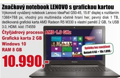 Notebook Lenovo IdeaPad G50-45