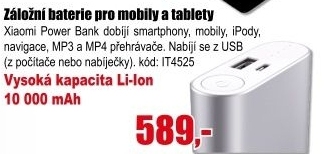 Power bank Xiaomi 10000 mAh, silver