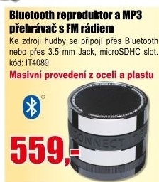 Reproduktor CONNECT IT CI-238 Bluetooth BOOM BOX BS1000