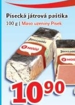 Paštika játrová písecká Maso uzeniny Písek