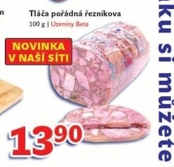 Tlačenka Uzeniny Beta