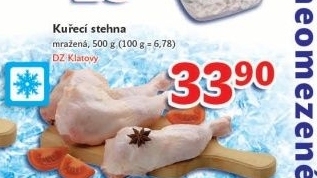 Kuřecí stehna mražená DZ Klatovy