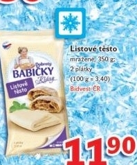 Těsto listové mražené Dobroty babičky Kláry