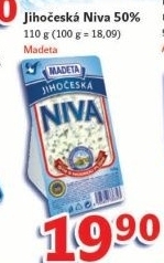 Sýr Niva Jihočeská 50% Madeta