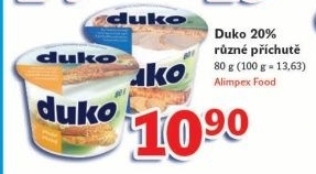 Sýr termizovaný smetanový Duko Mlékárna Bystřice pod Hostýnem