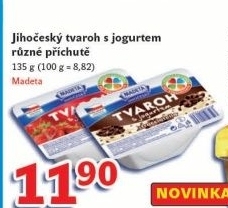 Dezert tvaroh s jogurtem jihočeský Madeta