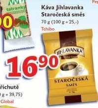 Mletá káva Staročeská směs Jihlavanka