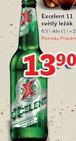 Pivo světlý ležák 11° Excelent Gambrinus