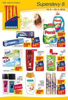akční leták Teta drogerie 14.4.2016-23.4.2016