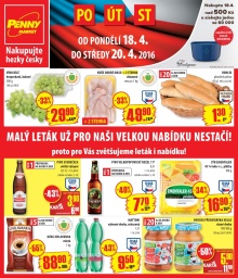akční leták Penny Market 18.4.2016-20.4.2016