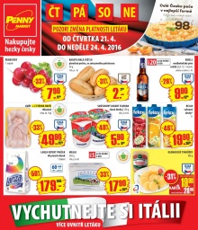 akční leták Penny Market 21.4.2016-24.4.2016
