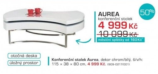 Aurea (Bílá/Chrom)