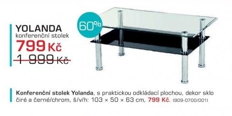 Yolanda(sklo/ černá police)