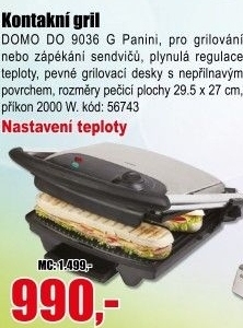 Gril DOMO DO 9036 G Panini