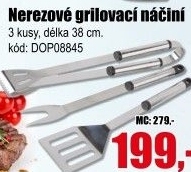 Grilovací náčiní nerezové 3 ks