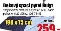 Spací pytel Rulyt dekový modrý