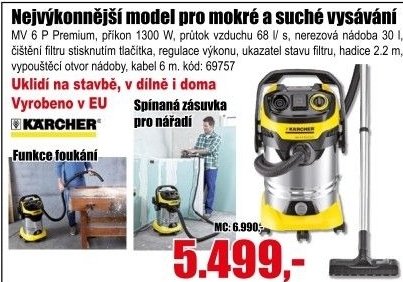Vysavač Karcher MV 6 P Premium pro mokré a suché vysávání