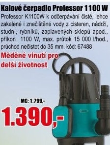 Čerpadlo kalové Professor K1100W