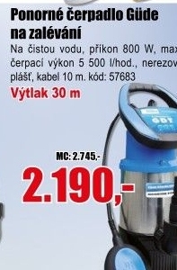 Čerpadlo proudové Gude GDT 901 ponorné