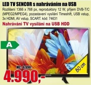BTV LCD SENCOR SLE 3214M4