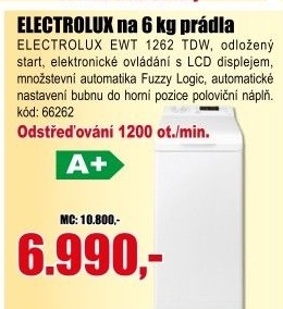 Pračka ELECTROLUX EWT 1262 TDW