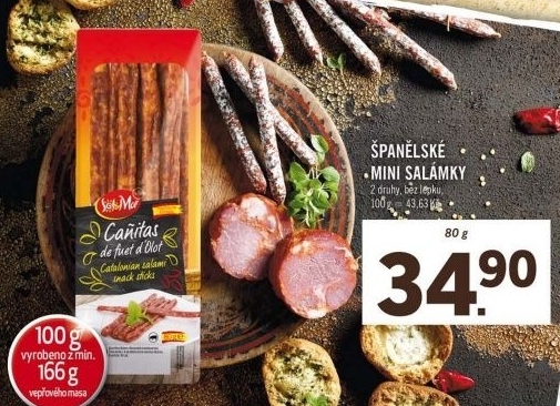 Minisalámy španělské Canitas Sol&amp