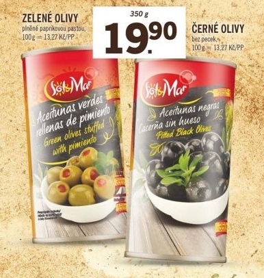 Olivy černé Sol&amp