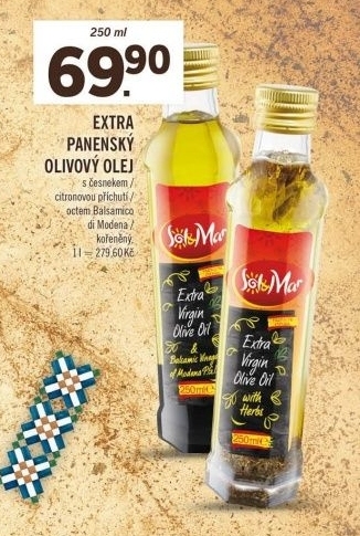 Olivový olej extra panenský ochucený Sol&amp