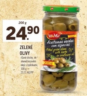 Olivy zelené Sol&amp