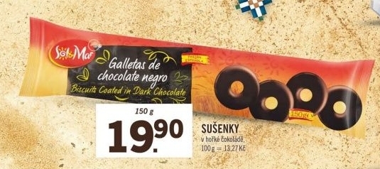 Sušenky v čokoláděSol&amp