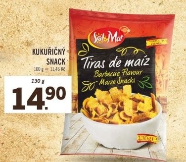 Snack kukuřičný Sol&amp