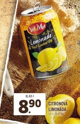 Limonáda citronová Sol&amp