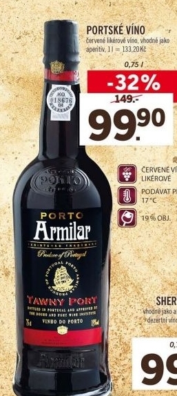 Víno portské Tawny Port Armilar