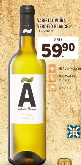 Víno bílé Varietal Blance Viura Verdejo