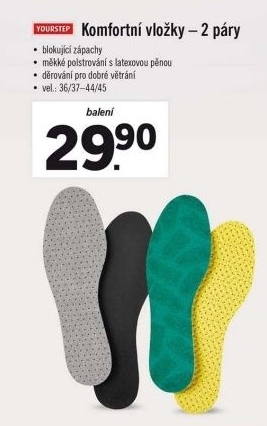 Komfortní vložky do bot Yourstep