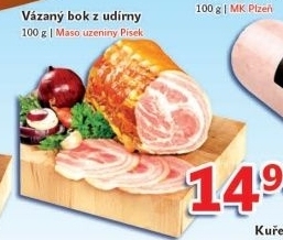 Vázaný bok uzený Maso uzeniny Písek