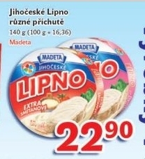 Tavený sýr Jihočeské Lipno Madeta