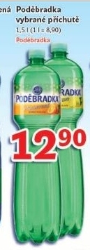 Ochucená voda Poděbradka
