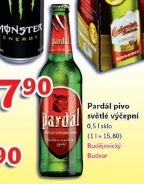 Pivo světlé výčepní 10° Pardál
