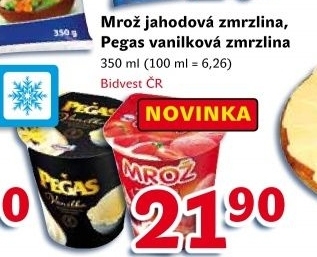Zmrzlina v kelímku Mrož Prima