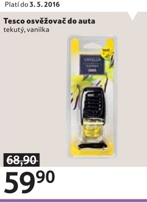 Osvěžovač vzduchu do auta tekutý Tesco