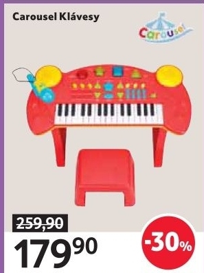 Dětské klávesy Carousel