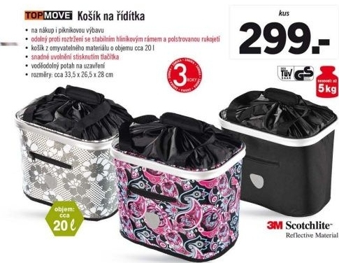 Košík na řídítka Topmove - Lidl akcniletaky.com
