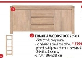 Komoda WOODSTOCK dub 26963