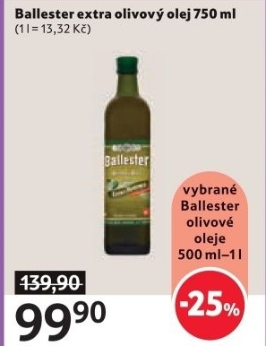 Olivový olej extra panenský Ballester